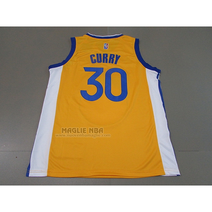Maglia
 Stephen Curry NO 30 Golden State Warriors Statement 2021 Or

